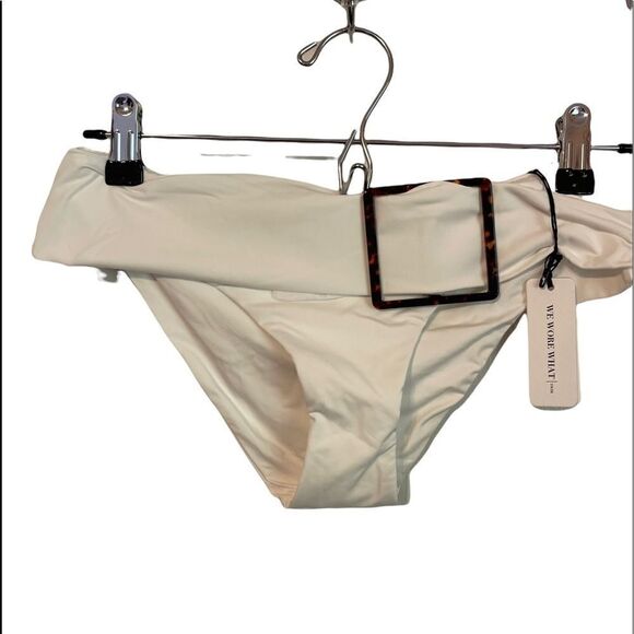 WEWEREWHAT  Annie Belted White Bikini Bottoms.Size XS - Picture 4 of 10
